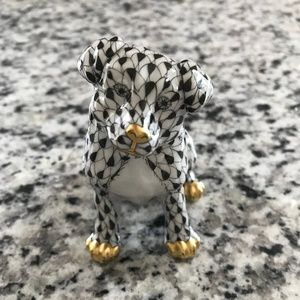 NEW Herend puppy figurine in black - Retails $395
